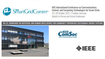 IEEE SmartGridComm 2021 Workshop on “Artificial and Human Intelligence for Community-empowered Sustainable Energy Systems”, October 27th, ,2021 